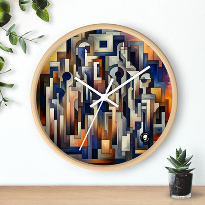 "Enigma Realms: A World of Surreal Beauty" - The Alien Wall Clock Metaphysical Art