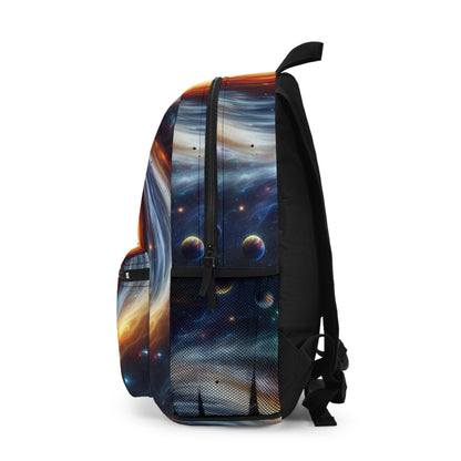 "Galactic Vortex: The Colorful Dance of Stars and Planets" - The Alien Backpack