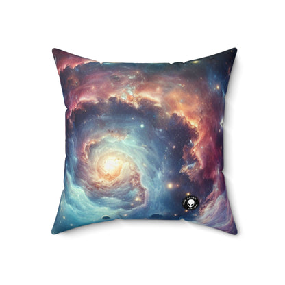 "Galactic Explorer"- The Alien Spun Polyester Square Pillow