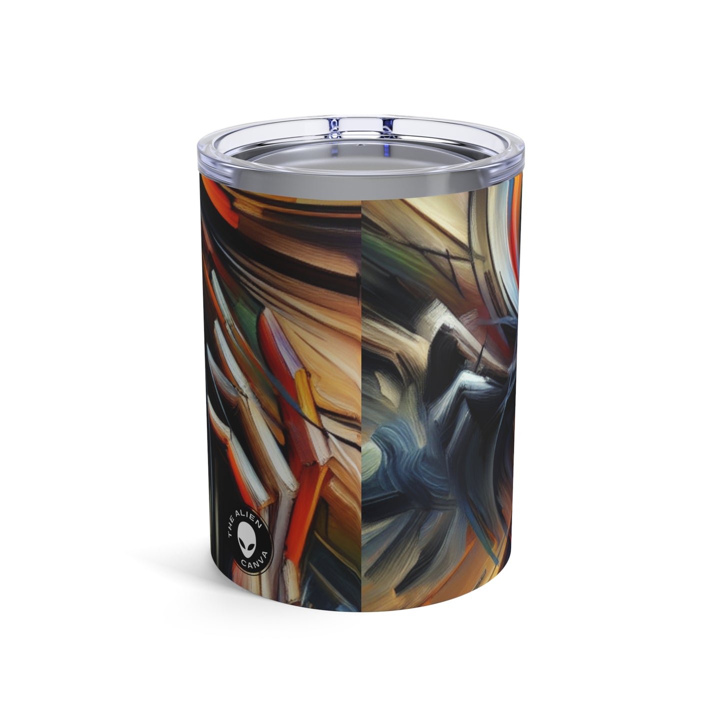 "Night Pulse: Expresiones del caos urbano" - The Alien Tumbler 10oz Expresionismo