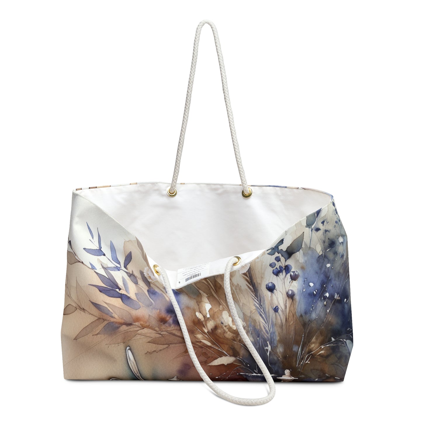 "A Tranquil Sunset by the Riverside" - The Alien Weekender Bag Watercolor Painting