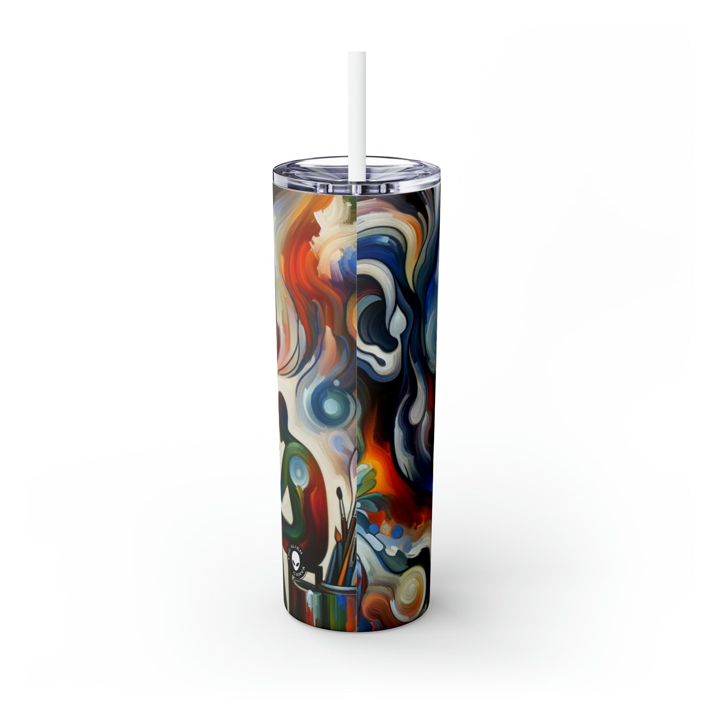 « Stirrings of the Soul » - The Alien Maars® Skinny Tumbler avec paille 20oz Expressionnisme