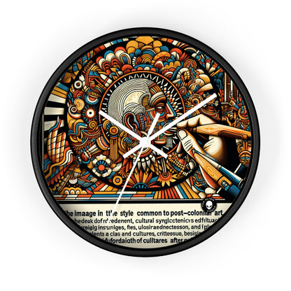 "Résurgence : naviguer dans l'identité postcoloniale à travers l'art" - L'horloge murale extraterrestre Art postcolonial
