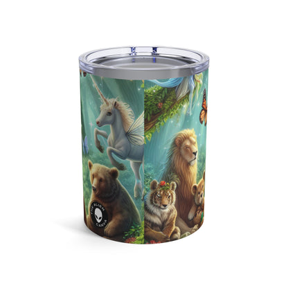 "Picnic en el bosque encantado" - Vaso extraterrestre de 10 oz