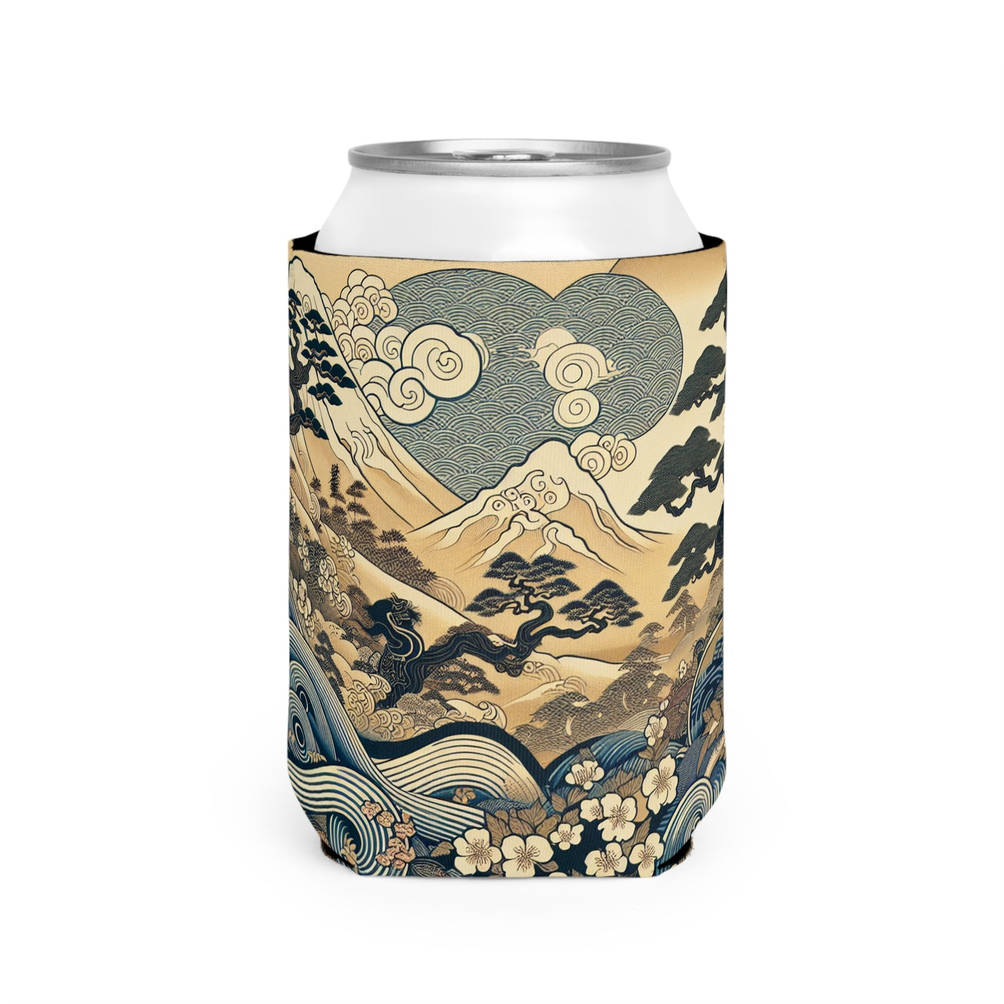 "The Festive Dreams of Edo" - The Alien Can Cooler Sleeve Ukiyo-e (Japanese Woodblock Printing)