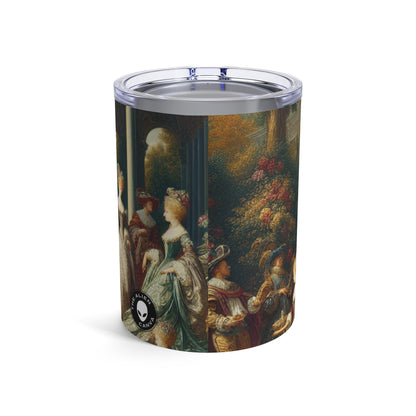 "Regal Elegance: A Gothic Inspired Garden Portrait" - The Alien Tumbler 10oz International Gothic