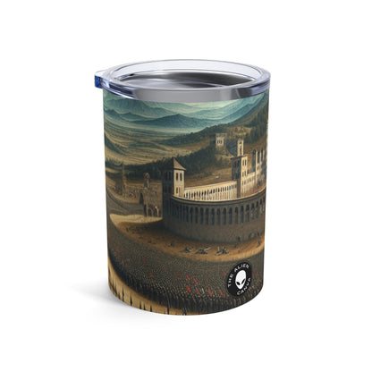 "Minerva Over the Renaissance Battlefield" - The Alien Tumbler 10oz Renaissance Art