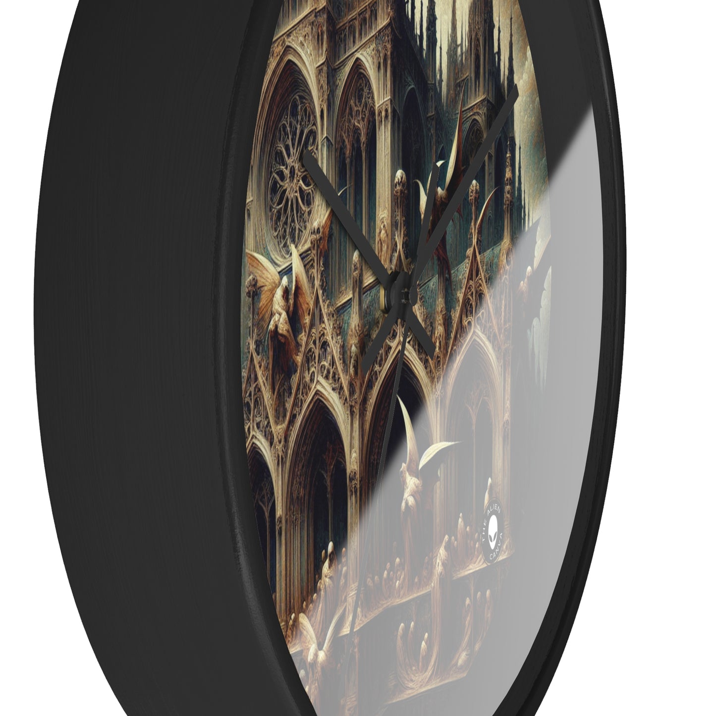 - The Alien Wall Clock Gothic Art