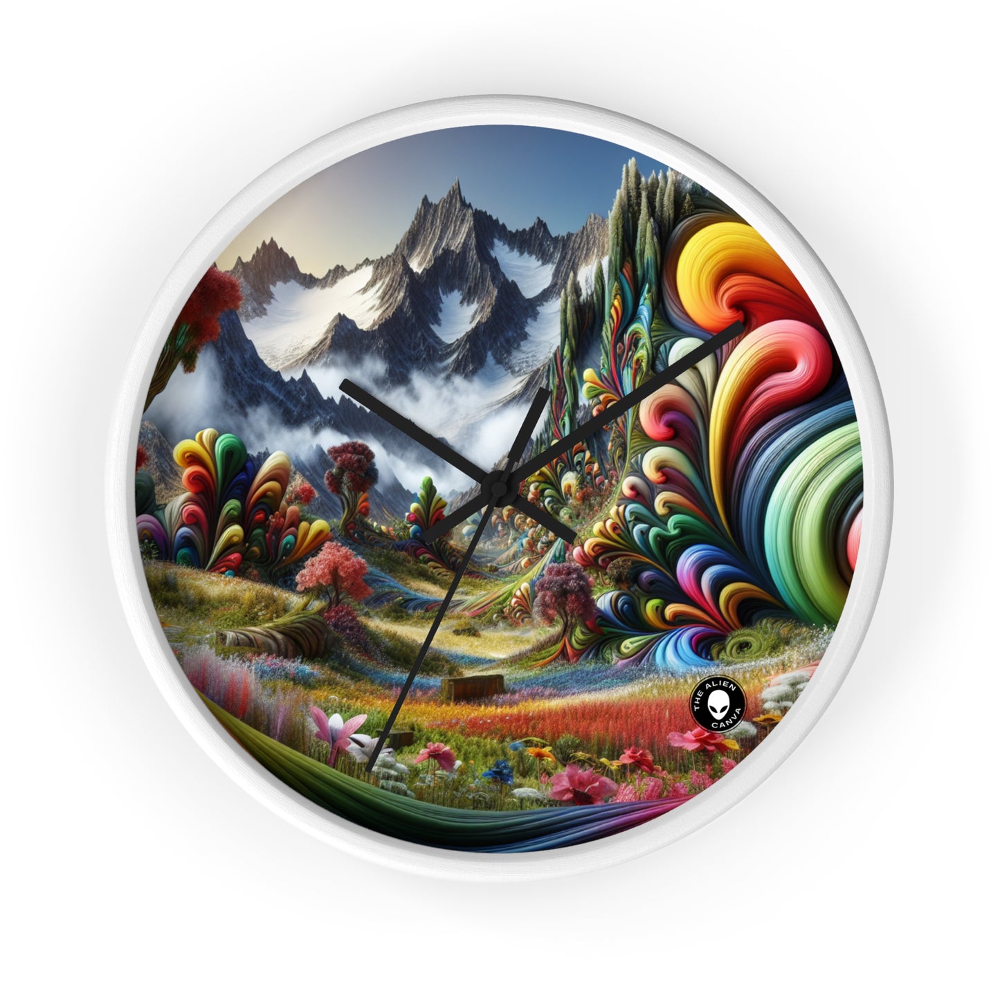 "Candy Mountains and Whimsical Valleys" - The Alien Wall Clock