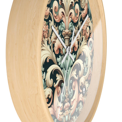 "Garden of Whimsy: A Rococo Fête" - The Alien Wall Clock Rococo