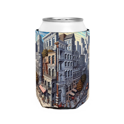 "Enchanted Passage: Transcending Reality" - The Alien Can Cooler Sleeve Trompe-l'oeil