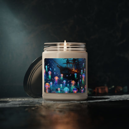 "Glowing Jellyfish Paradise: A Dreamy Underwater Adventure" - The Alien Scented Soy Candle 9oz