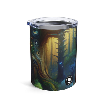 « Forêt vigilante : les arbres avec des yeux » - Le verre Alien 10 oz