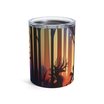 "Crepúsculo místico: criaturas en el bosque" - Vaso extraterrestre de 10 oz