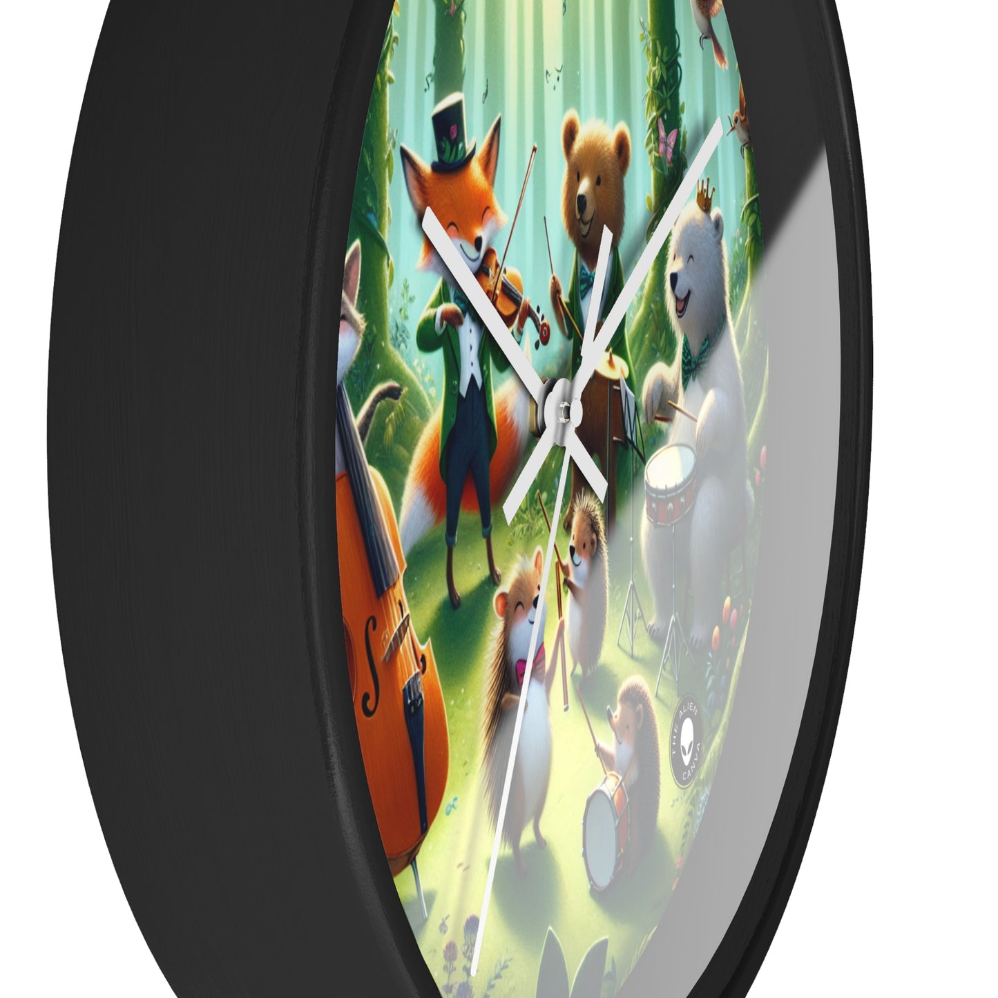 "Melodious Menagerie: Musical Animals in the Enchanted Forest" - The Alien Wall Clock