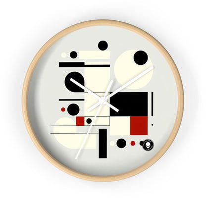 "Dynamic Balance: A Suprematist Exploration" - The Alien Wall Clock Suprematism