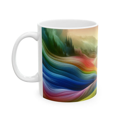 "Paisaje onírico cargado emocionalmente" - La taza de cerámica alienígena 11oz