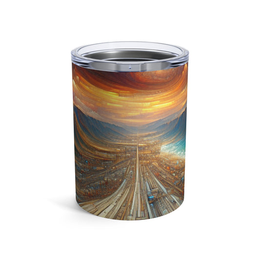 "Enchanted Realm: A Magical Fairy Kingdom" - The Alien Tumbler 10oz Digital Painting