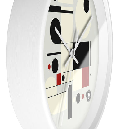 "Dynamic Balance: A Suprematist Exploration" - The Alien Wall Clock Suprematism