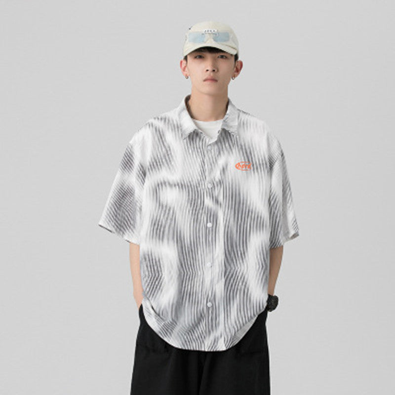 HC2037-P45 Printed Short Sleeve Shirt