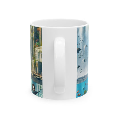 "City of Atlantis: Imagination Unleashed" - The Alien Ceramic Mug 11oz