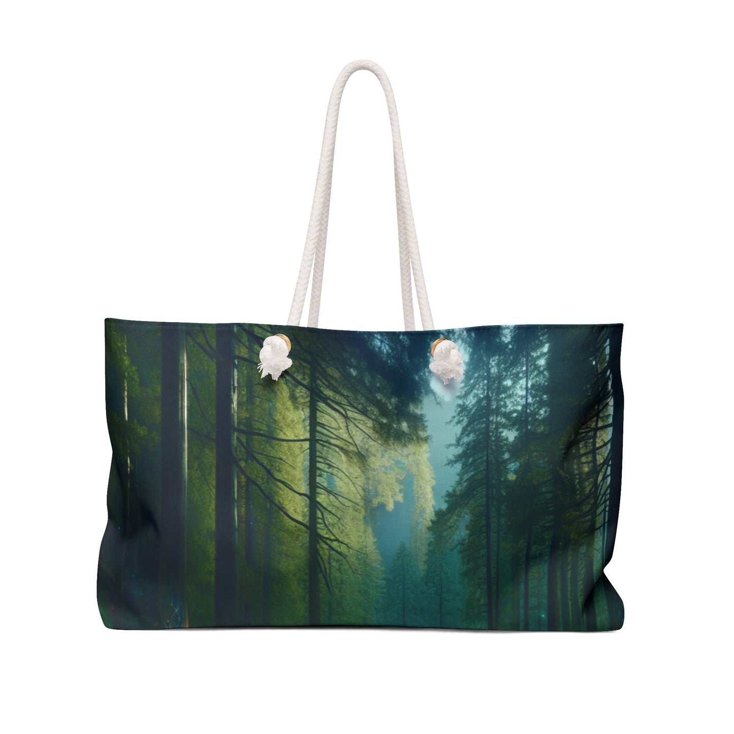 - Crystal-Enchanted Forest: A Tapestry of Light - The Alien Weekender Bag