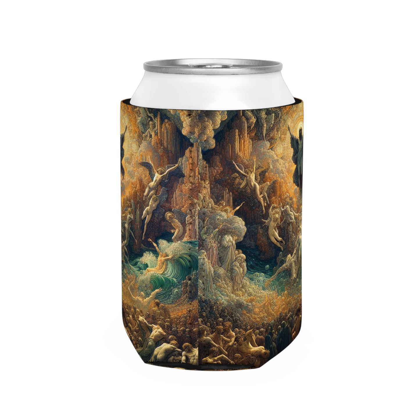 "Mystical Reflections: A Symbolic Journey Through the Looking Glass" - The Alien Can Cooler Sleeve Symbolism