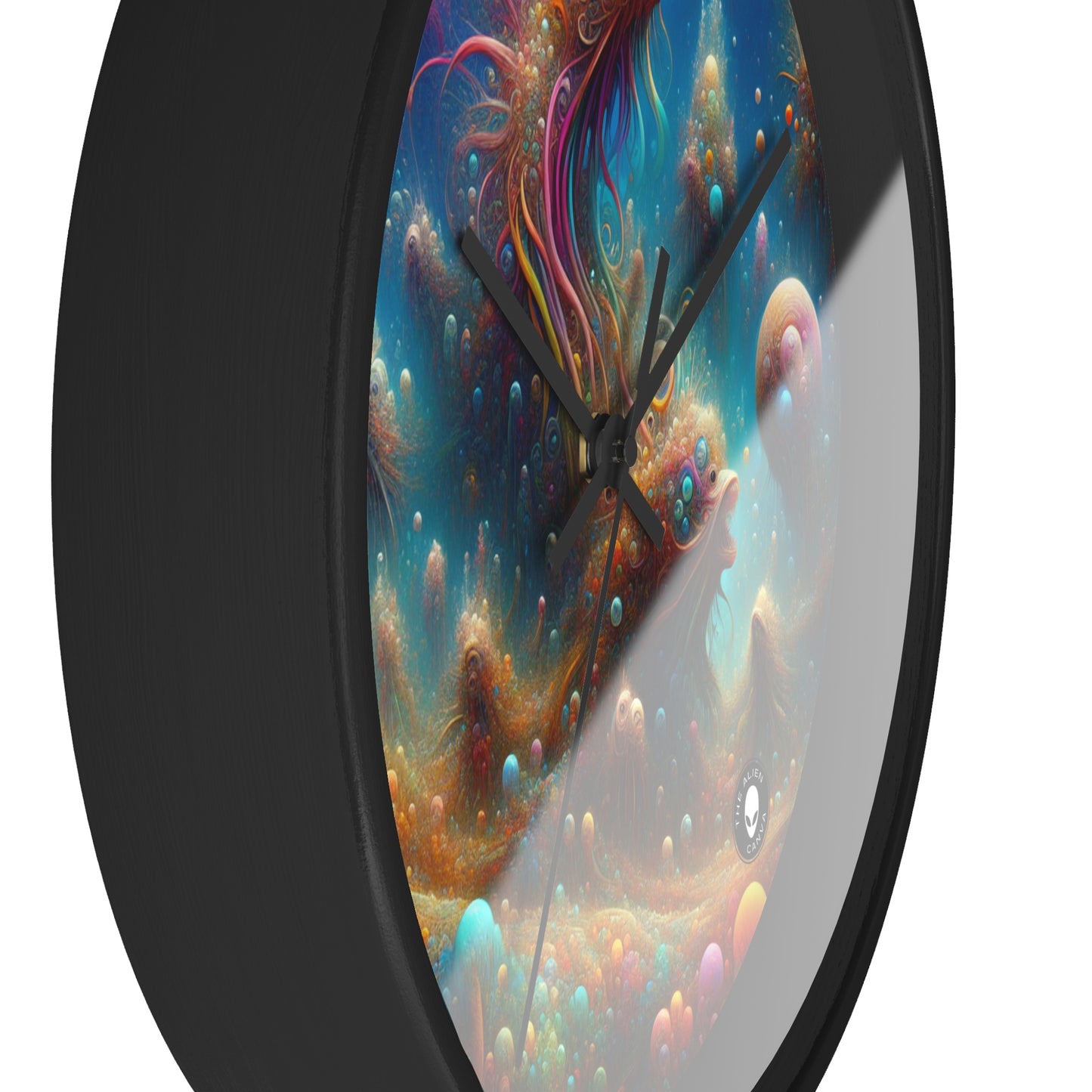 "Enchanting Aquatic Dreamscape" - The Alien Wall Clock