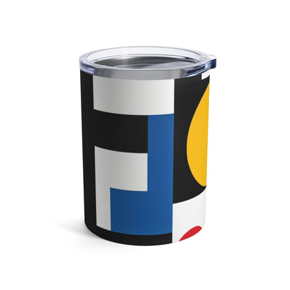 "Suprematic Harmony: Exploring Geometric Composition with Bold Colors" - The Alien Tumbler 10oz Suprematism