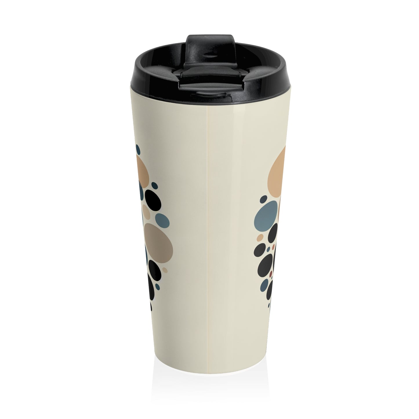 "Interwoven Circles: A Minimalist Approach" - The Alien Stainless Steel Travel Mug Minimalism Style