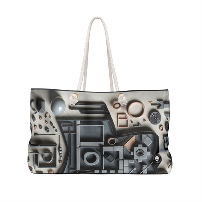 "Capas temporales: el viaje de la vida a través de imágenes abstractas" - Arte conceptual del bolso Alien Weekender Bag