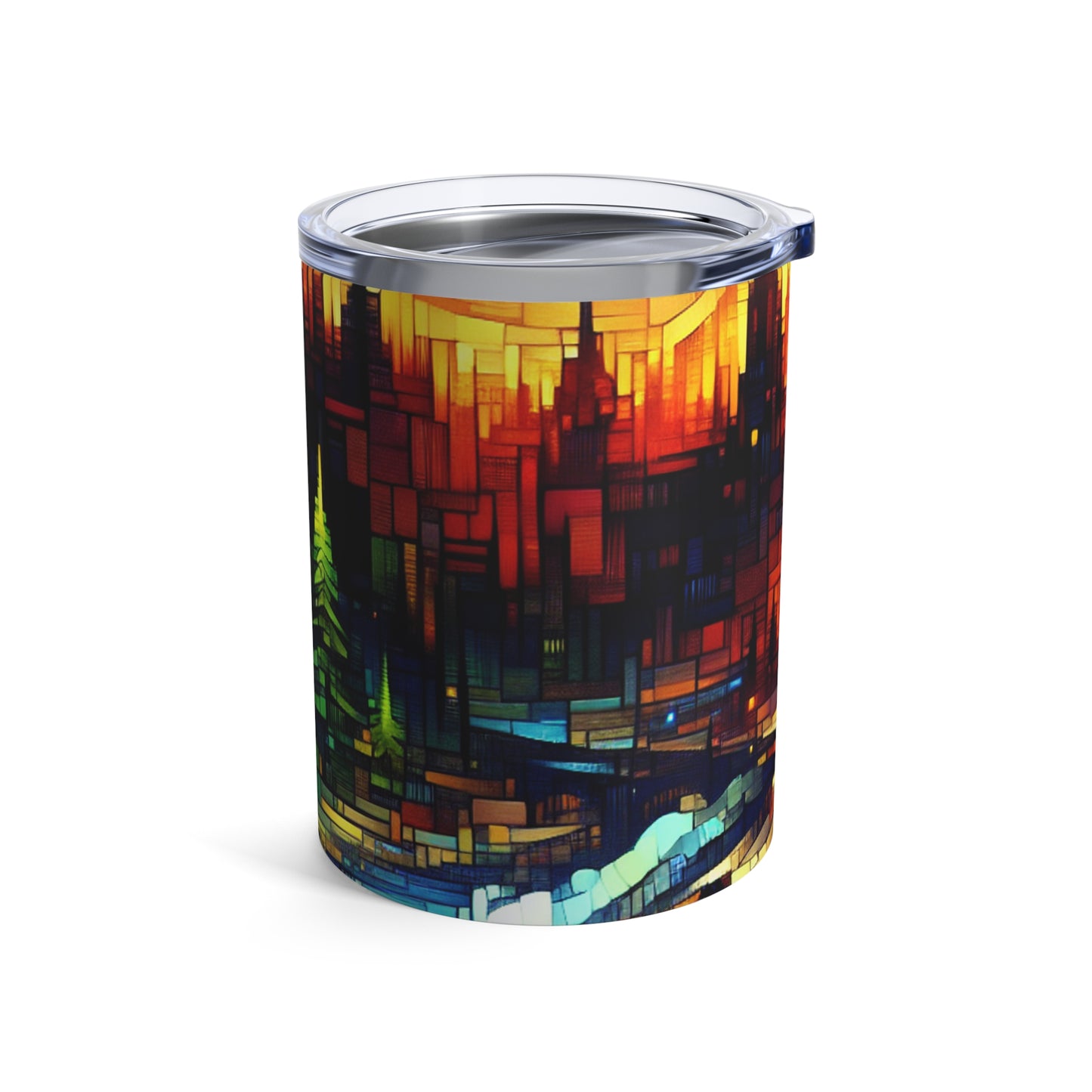 "Un monde au-delà : un paysage de jeu fantastique épique" - The Alien Tumbler 10oz Video Game Art