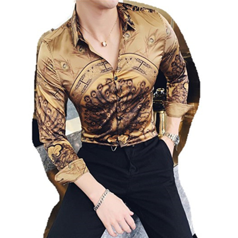 Korean Slim Long Sleeve Shirt