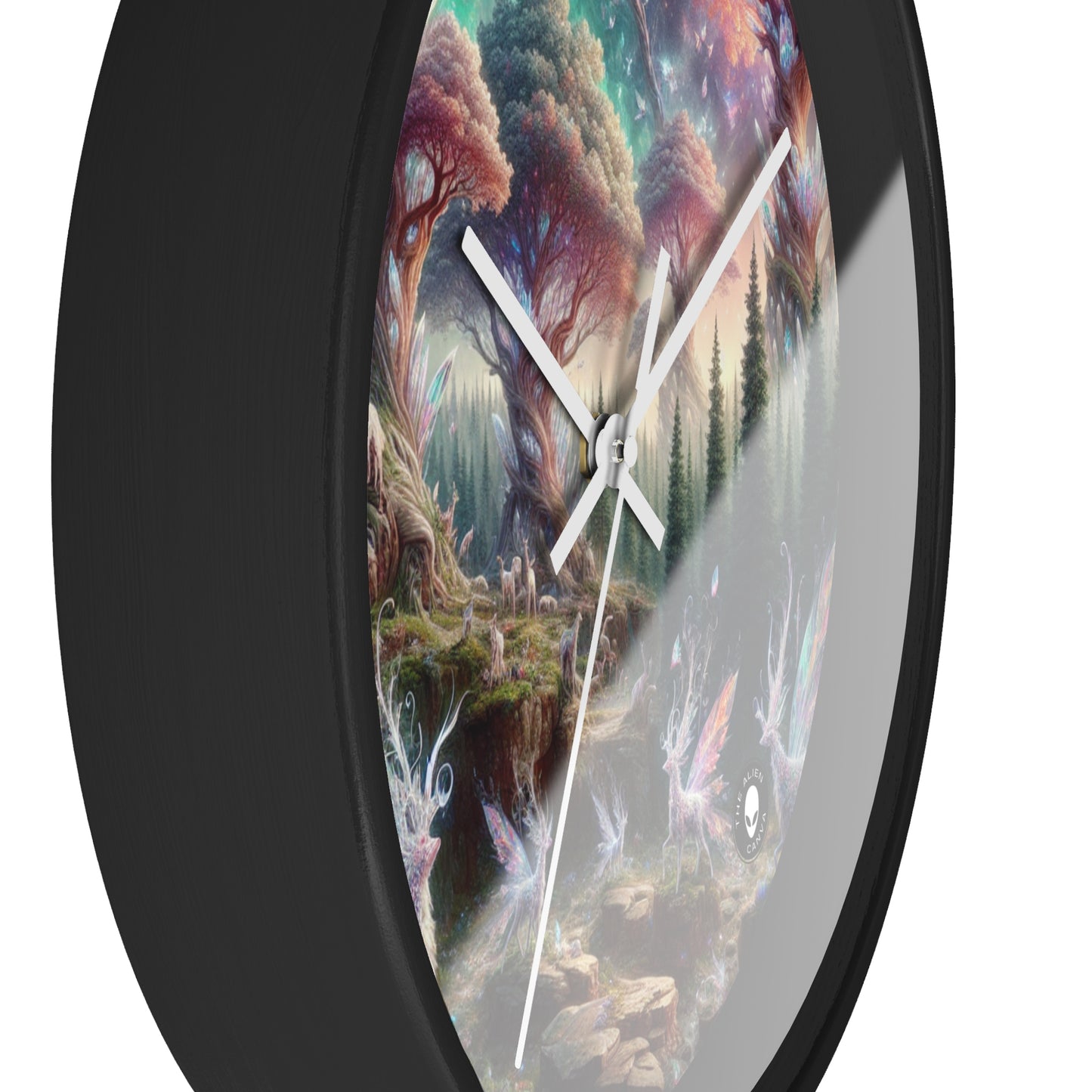 "Crystal Forest: A Magical Realm" - The Alien Wall Clock