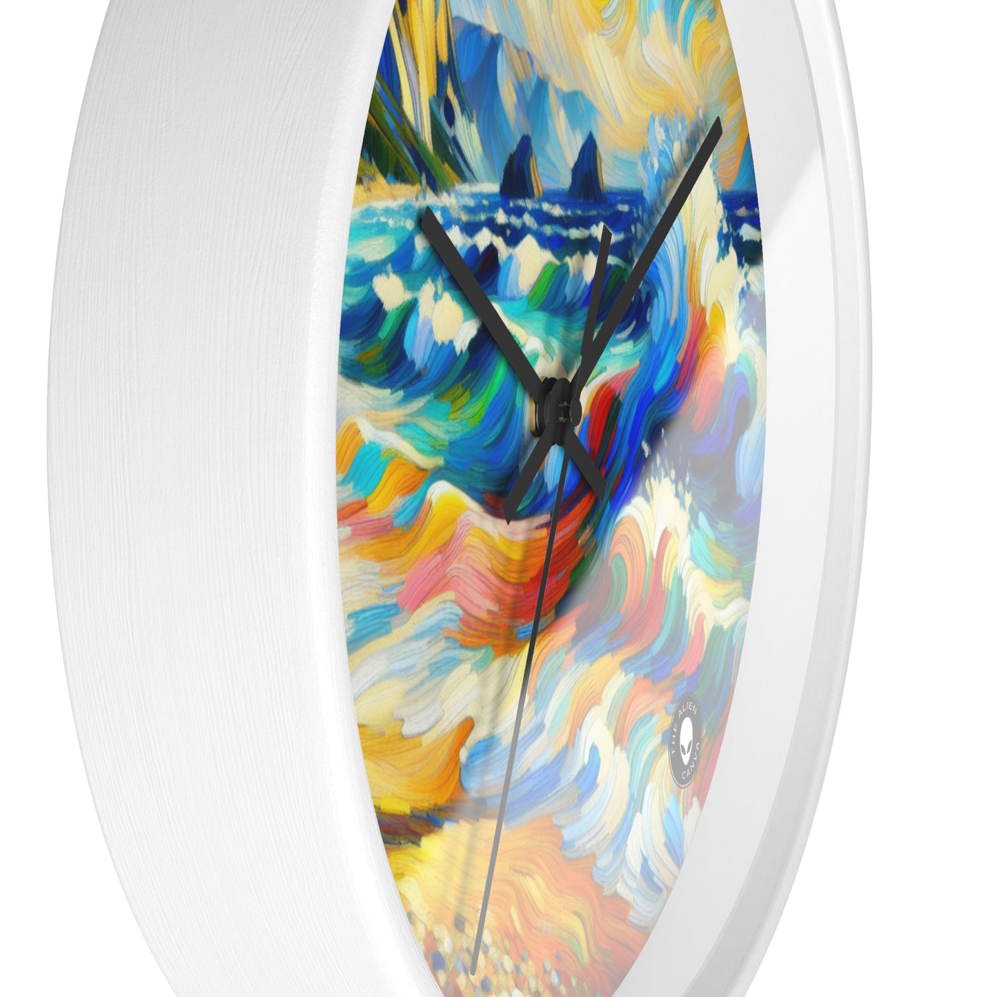 "Le Rivage Fauviste" - L'Horloge Murale Alien Fauvisme