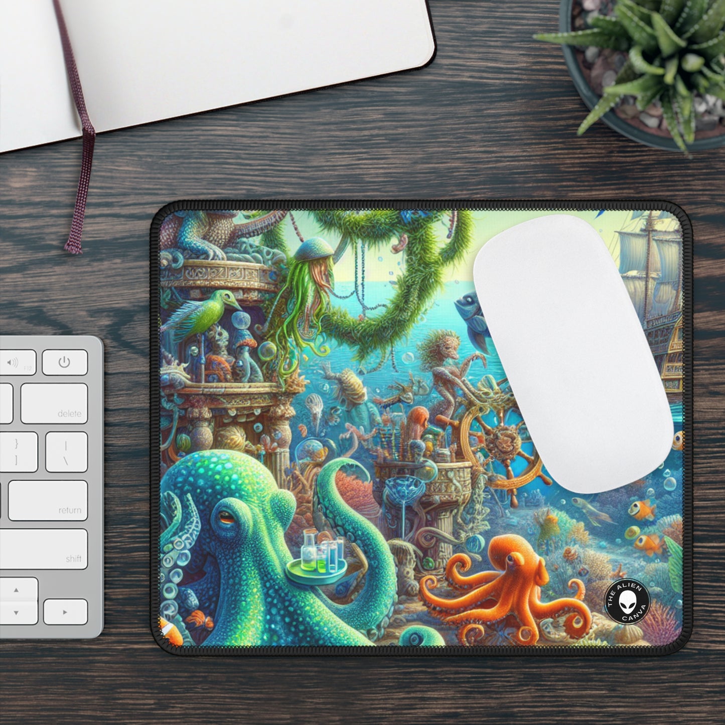 "Underwater Fiesta" - Le tapis de souris de jeu Alien