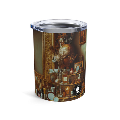 "The Vanity of Luxury: A Modernized Vanitas" - The Alien Tumbler 10oz Vanitas Painting