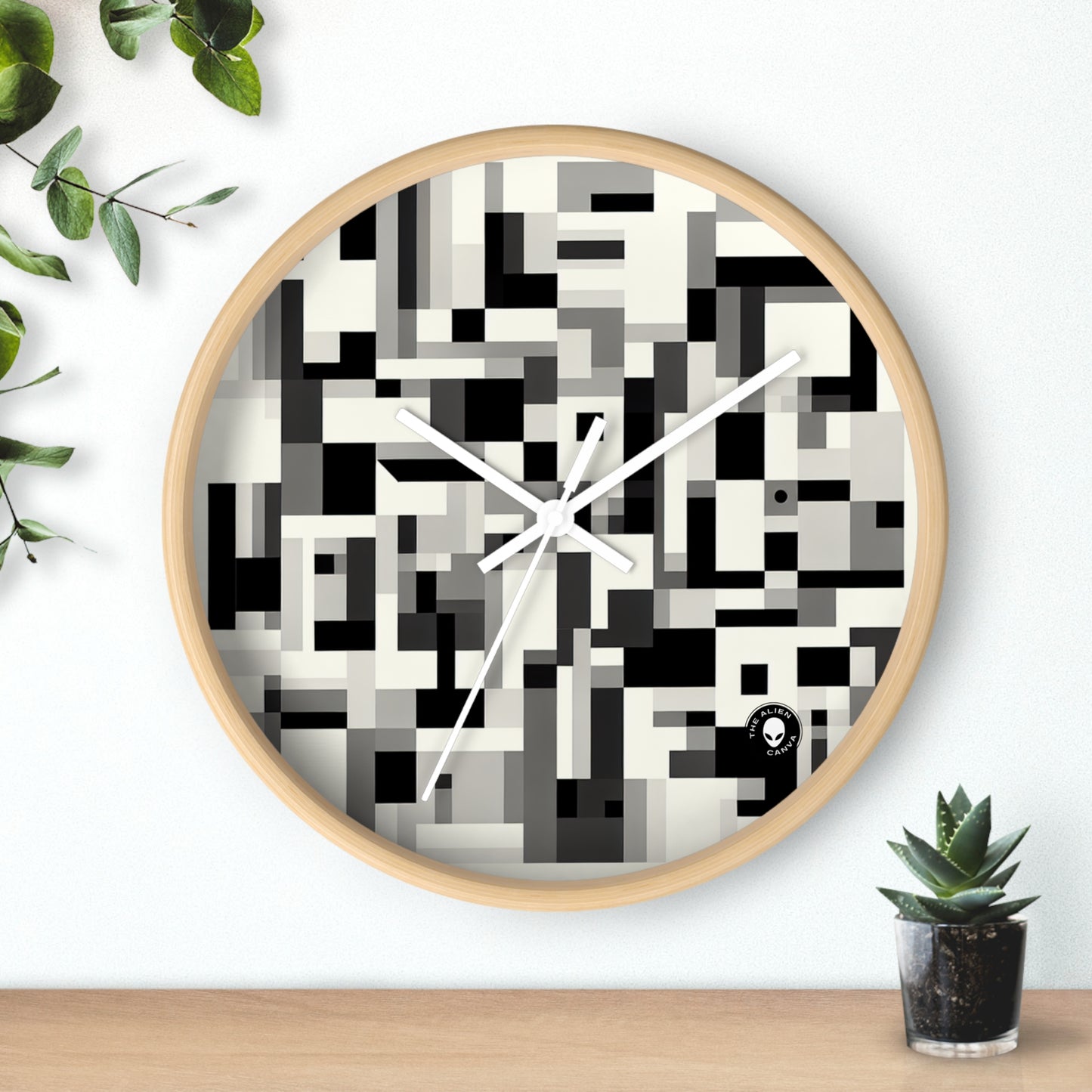 "Paisaje urbano en el cubismo analítico" - El reloj de pared alienígena Cubismo analítico