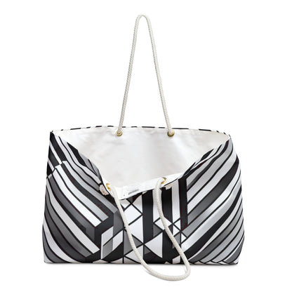 "Perception in Motion: A Mind-Bending Op Art Masterpiece" - The Alien Weekender Bag Op Art