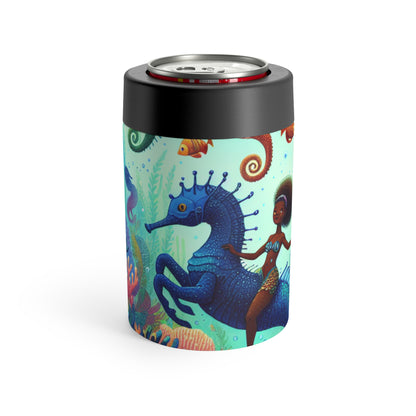 Enchanted Aquatic Realm: Mermaids and Seahorses - The Alien Can Holder