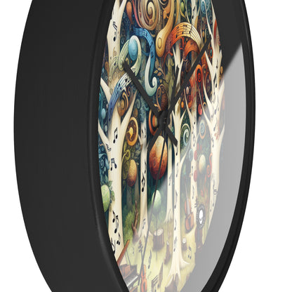 "Melodic Enchantment: The Instrumental Forest" - The Alien Wall Clock