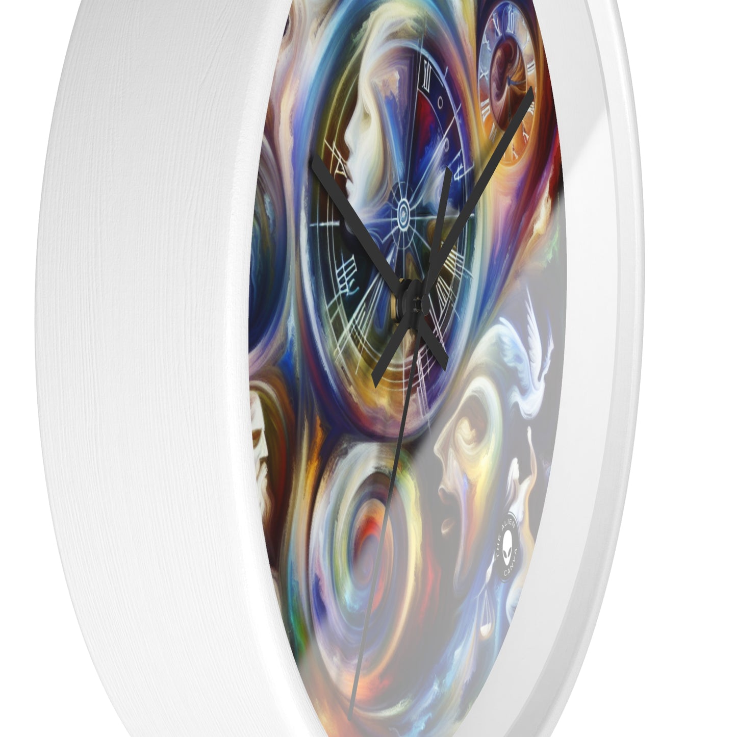 "Time's Dichotomy: Blooms and Wilt" - The Alien Wall Clock Symbolism