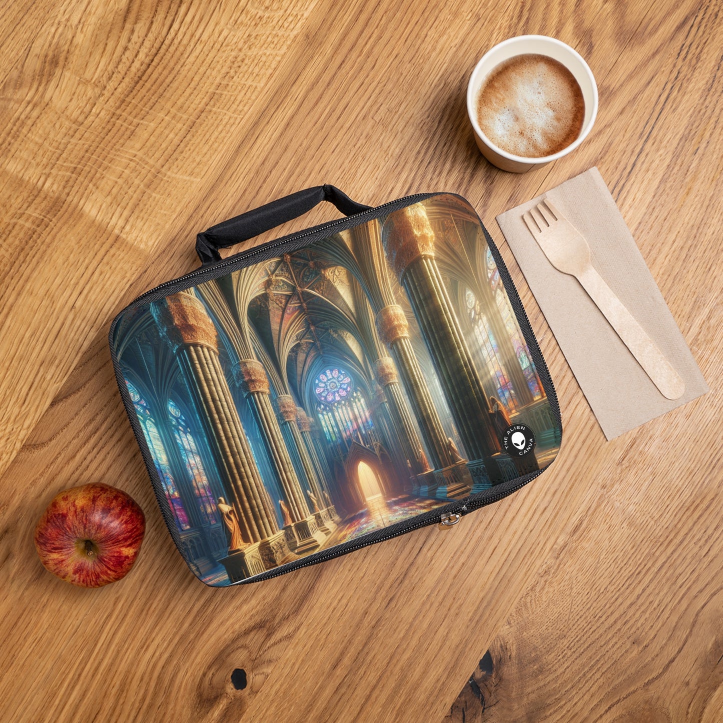 Shadows of the Gothic Cathedral- The Alien Lunch Bag Gothic Art