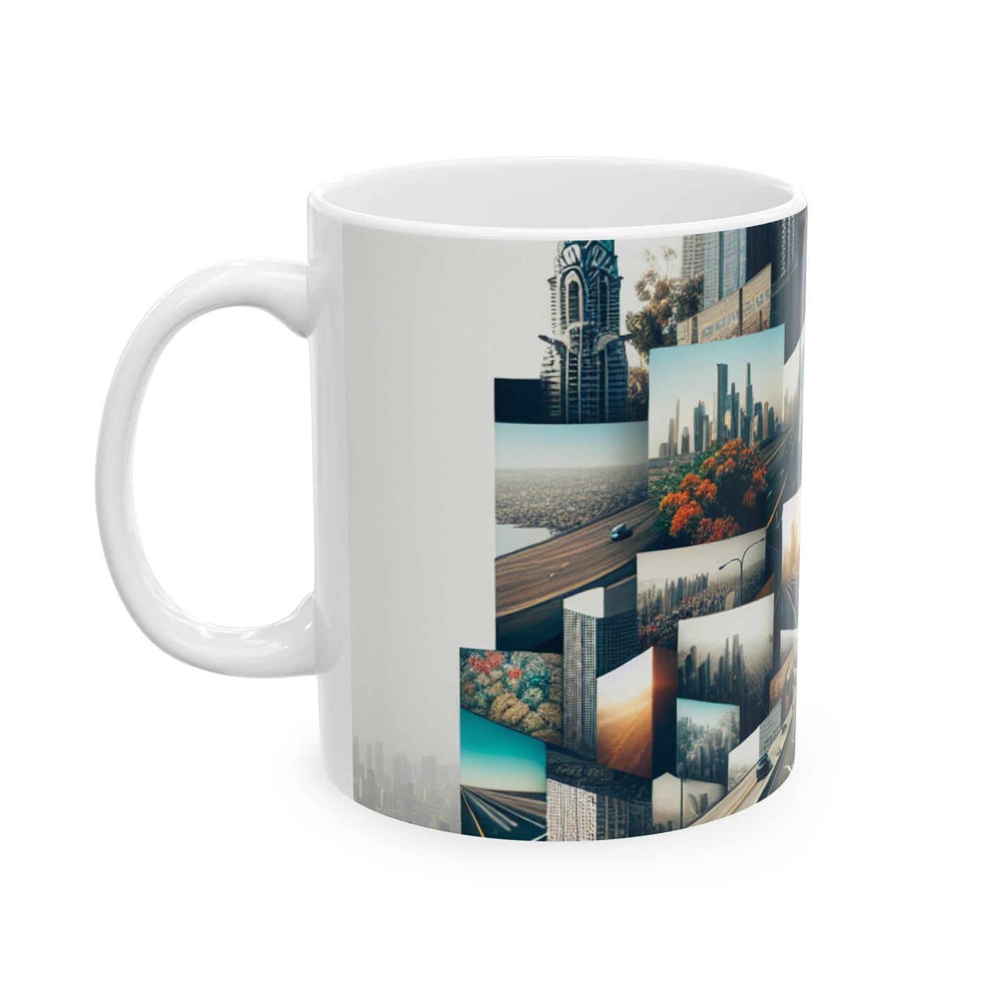 "Enchanted Forest: A Fantasy Montage" - The Alien Ceramic Mug 11oz Photomontage