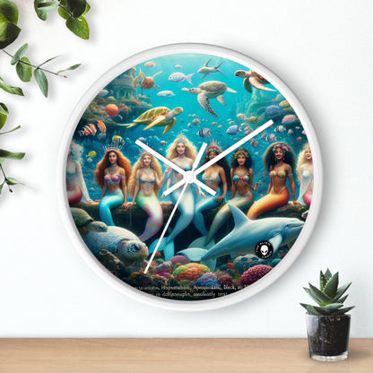 "Dive into the Enchanted Abyss: A Mermaid's Paradise" - The Alien Wall Clock