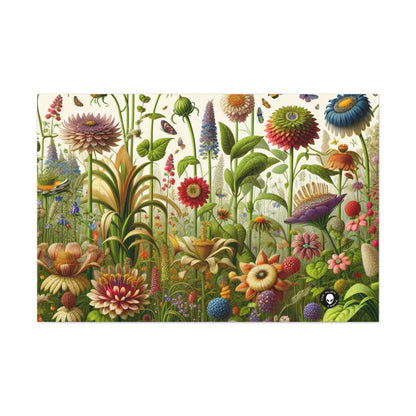 "Enchanted Garden: A Whimsical Scene" - The Alien Canva