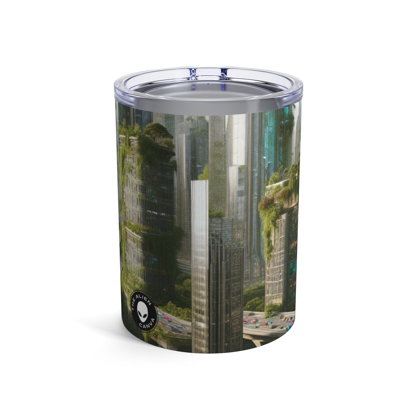 "Futuristic Utopia: Nature and Technology in Harmony" - The Alien Tumbler 10oz