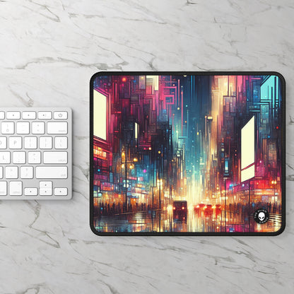 "Cityscape Unveiled: A Neon Night" - The Alien Gaming Mouse Pad