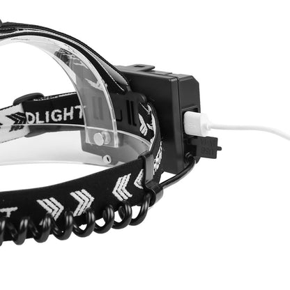 Strong light USB charging telescopic zoom headlight