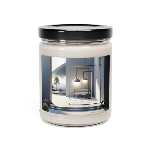 "Monochrome Equilibrium: A Minimalist Exploration of Balance" - The Alien Scented Soy Candle 9oz Minimalism